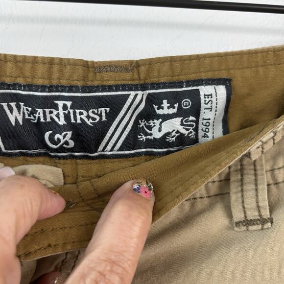 Vintage Y2K Wearfirst Mens Cargo Convertible Pants 34x30 Grunge Hiking‎ - Picture 2 of 7